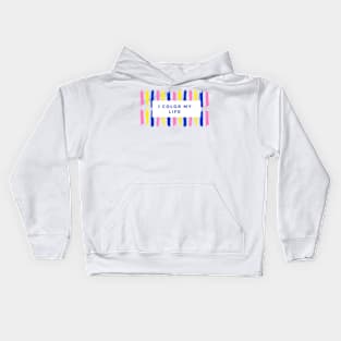 Coloring life Kids Hoodie